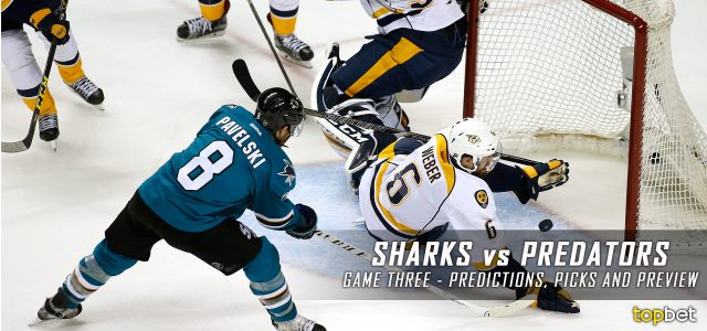 San Jose Sharks vs. Nashville Predators Predictions, Picks and Preview – 2016 Stanley Cup Playoffs – Western Conference Semifinals Game Three – May 3, 2016